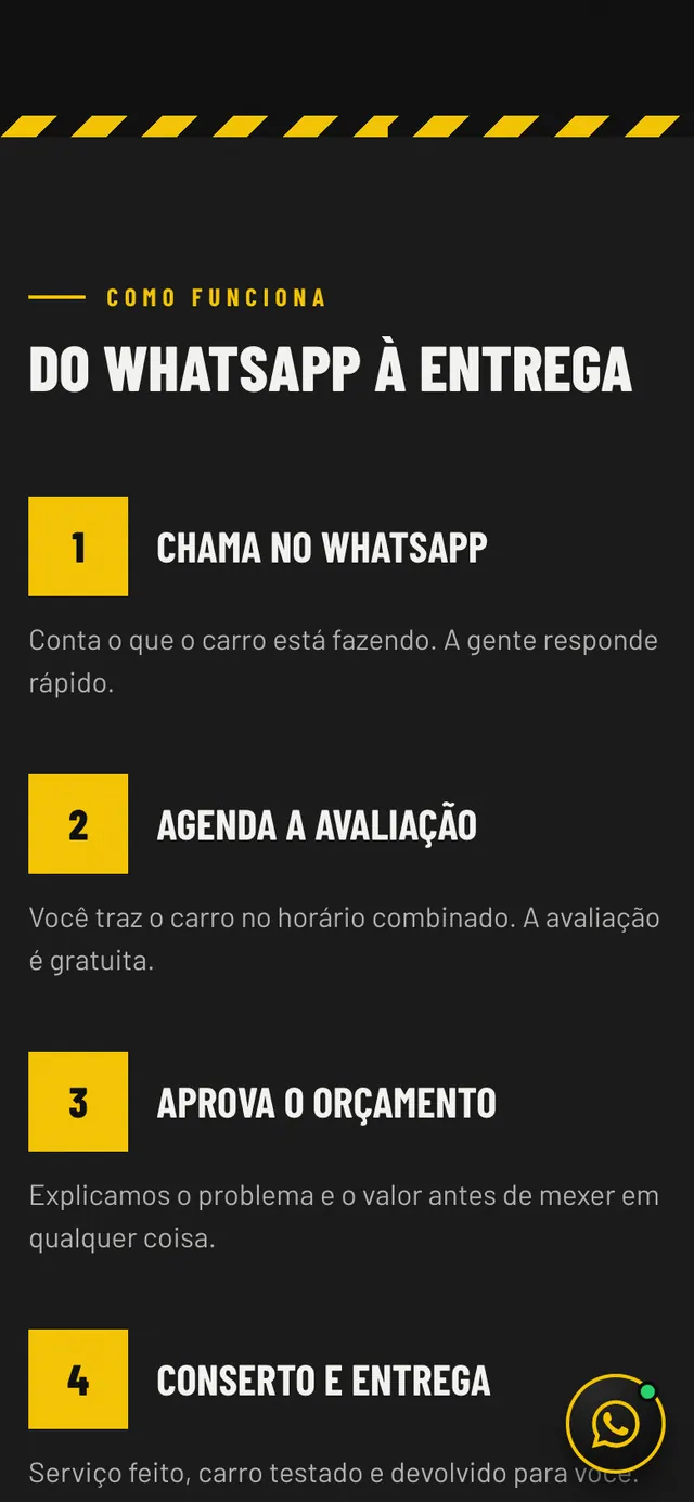 Casa da Direção: seção como funciona do site no celular