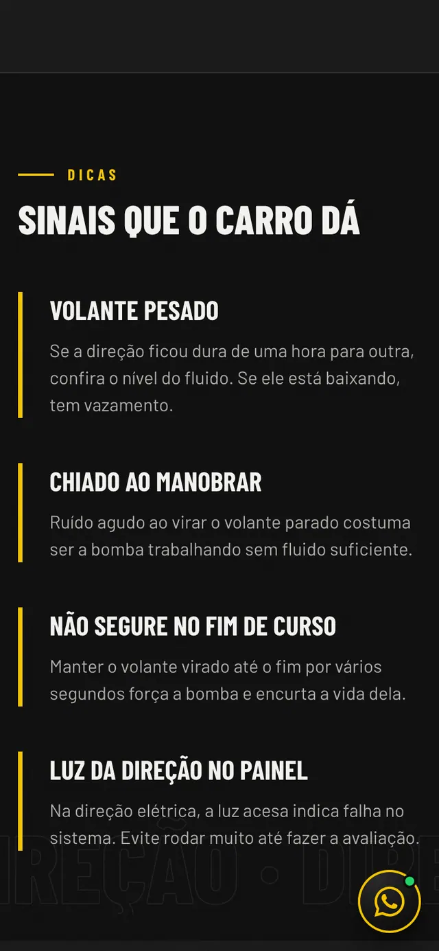 Casa da Direção: dicas para reconhecer o problema no site no celular