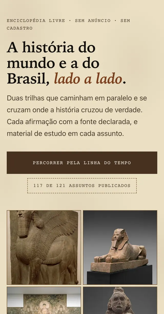 História Verso: opening of the website